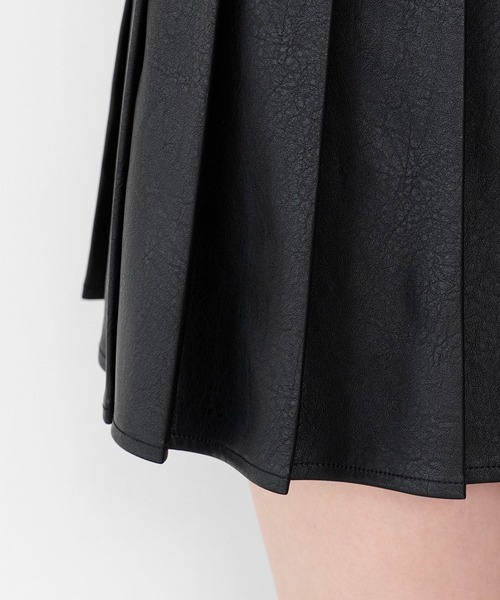WEGO（ウィゴー）の「WEGO/【26年秋冬新作】PUプリーツスカパン（スカート・レディース・ブラック/ブラウン・SMALL/MEDIUM/X-SMALL）」の16枚目の写真