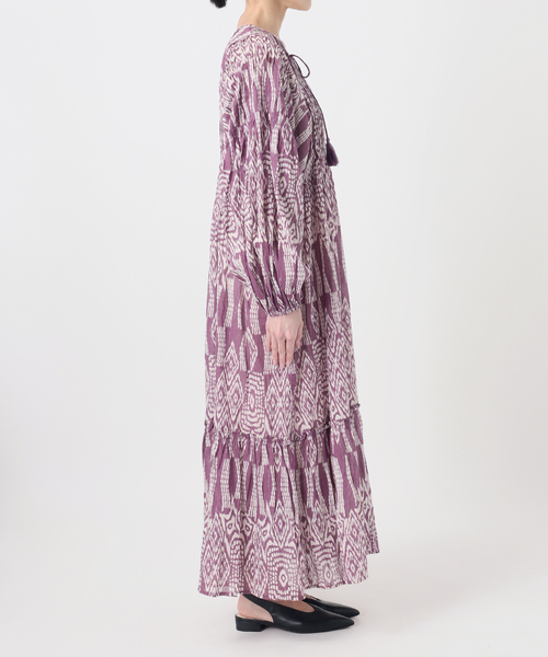 SLOBE IENA(スローブイエナ)の「《追加》India Ikat ワンピース(ワンピース・レディース・ラベンダー・FREE)」の13枚目の写真