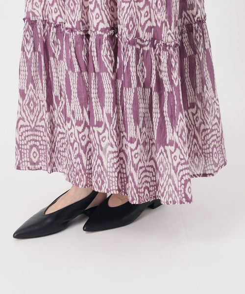 SLOBE IENA(スローブイエナ)の「《追加》India Ikat ワンピース(ワンピース・レディース・ラベンダー・FREE)」の4枚目の写真