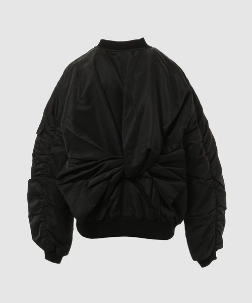 CECILIE BAHNSEN（セシリー バンセン）の「BOMBER JACKET WITH DRAPED BACK BOW（その他アウター・レディース・ブラック・6）」の4枚目の写真