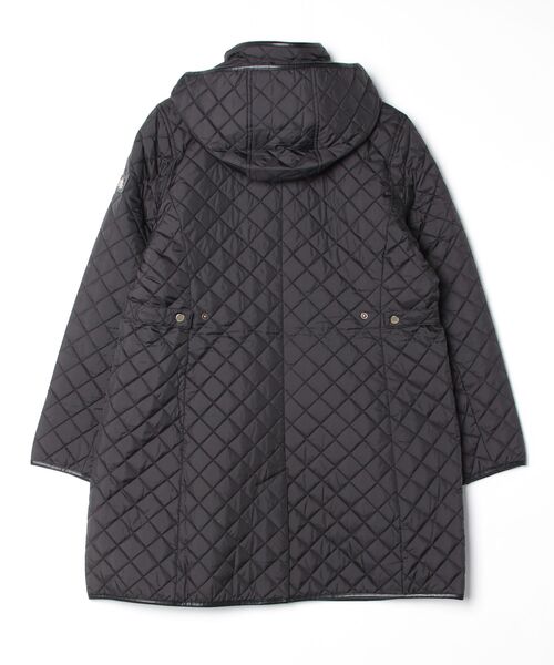 LAUREN RALPH LAUREN(ローレン ラルフ ローレン)の「フェイクレザートリム キルテッド フーデッド ジャケット(その他アウター・レディース・ブラック系1・L/M/S/XL/XS/XXS)」の4枚目の写真