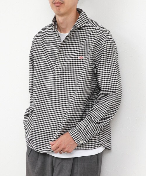 DANTON（ダントン）の「【DANTON/ダントン】ROUND COLLAR P/O SHIRT（DT-B0282 OXP）（シャツ/ブラウス・メンズ・ブラック系その他/ベージュ系その他・38/40/42/44）」の14枚目の写真