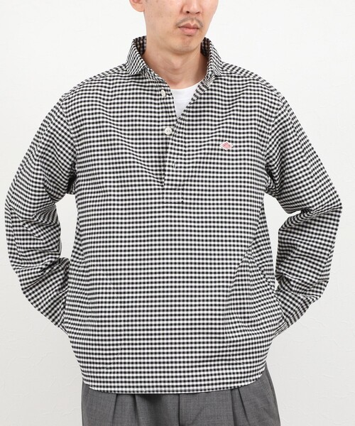 DANTON（ダントン）の「【DANTON/ダントン】ROUND COLLAR P/O SHIRT（DT-B0282 OXP）（シャツ/ブラウス・メンズ・ブラック系その他/ベージュ系その他・38/40/42/44）」の15枚目の写真