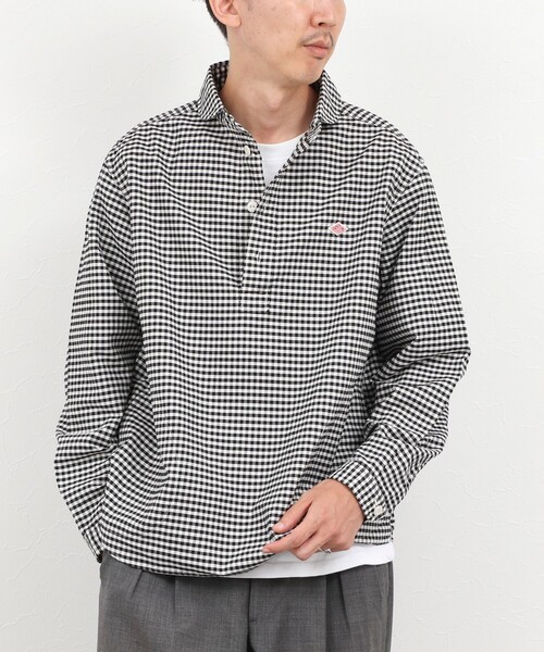 DANTON（ダントン）の「【DANTON/ダントン】ROUND COLLAR P/O SHIRT（DT-B0282 OXP）（シャツ/ブラウス・メンズ・ブラック系その他/ベージュ系その他・38/40/42/44）」の16枚目の写真