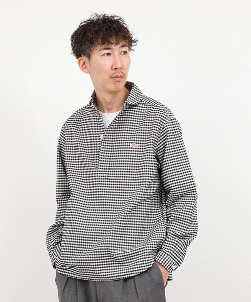 DANTON（ダントン）の「【DANTON/ダントン】ROUND COLLAR P/O SHIRT（DT-B0282 OXP）（シャツ/ブラウス・メンズ・ブラック系その他/ベージュ系その他・38/40/42/44）」の19枚目の写真