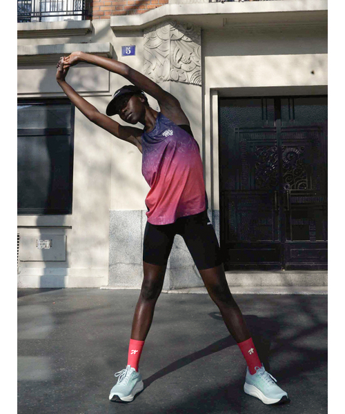 MENASOO（ミナス）の「Unisex Pace Trace Singlet_Purple（Tシャツ/カットソー・レディース・パープル・L/S）」の5枚目の写真