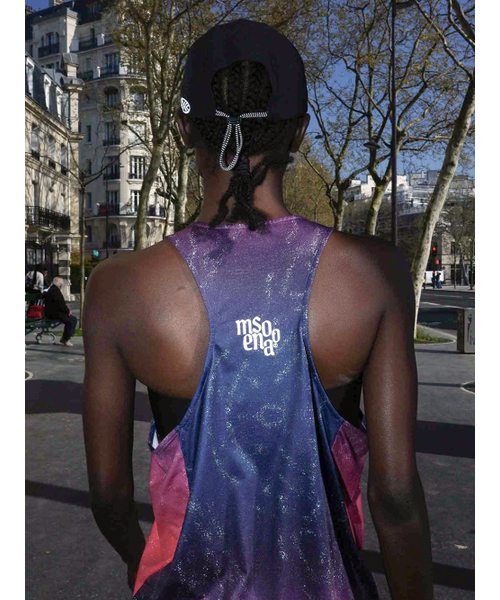 MENASOO（ミナス）の「Unisex Pace Trace Singlet_Purple（Tシャツ/カットソー・レディース・パープル・L/S）」の4枚目の写真