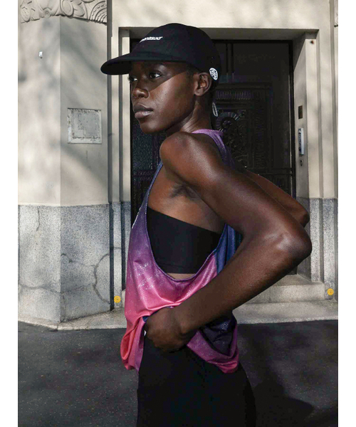 MENASOO（ミナス）の「Unisex Pace Trace Singlet_Purple（Tシャツ/カットソー・レディース・パープル・L/S）」の2枚目の写真
