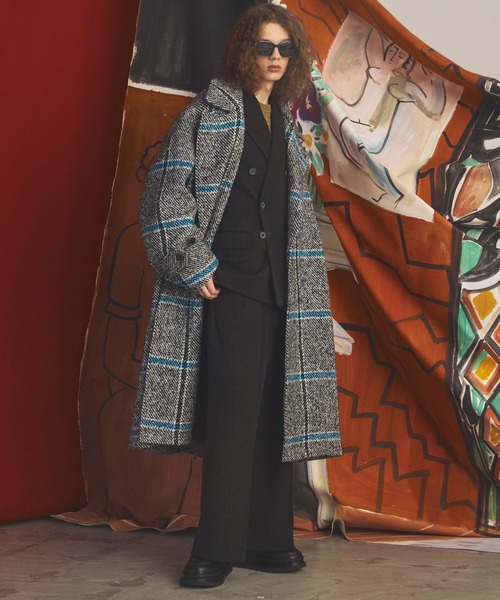 MAISON SPECIAL(メゾンスペシャル)の「《UNISEX》グランジネッププライムワイドツータックスラックス/Grunge Nep Prime-Wide Two-tuck Slacks【MAISON SPECIAL/メゾンスペシャル】■セットアップ対応■(スラックス・メンズ・ブラック/ダークネイビー・0/2/1)」の6枚目の写真