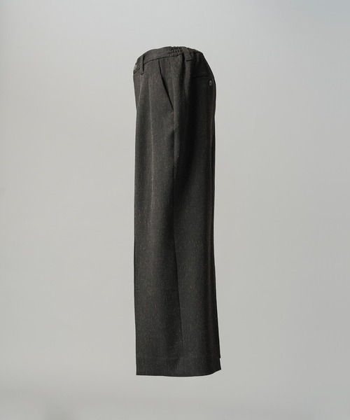 MAISON SPECIAL(メゾンスペシャル)の「《UNISEX》グランジネッププライムワイドツータックスラックス/Grunge Nep Prime-Wide Two-tuck Slacks【MAISON SPECIAL/メゾンスペシャル】■セットアップ対応■(スラックス・メンズ・ブラック/ダークネイビー・0/2/1)」の11枚目の写真