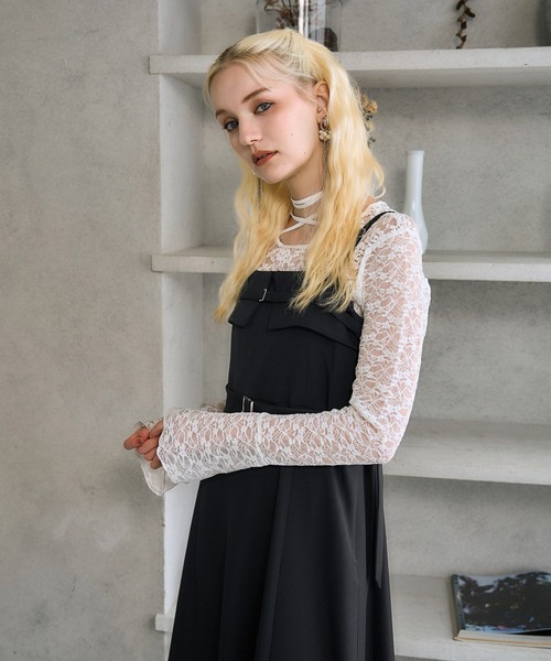 HARE(ハレ)の「【OCCASION】2wayレースカット(HARE)(Tシャツ/カットソー・レディース・ホワイト/ブラック/グリーン・FREE)」の15枚目の写真
