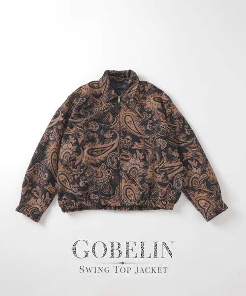 B.C STOCK(ベーセーストック)の「ゴブラン スイングトップブルゾン(その他アウター・メンズ・ホワイト/ブラック/ブラック系その他/ブルー系その他・MEDIUM/LARGE)」の3枚目の写真