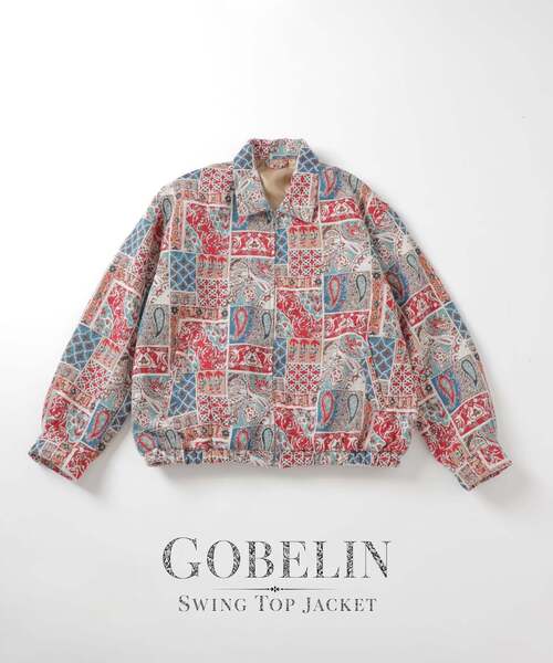B.C STOCK(ベーセーストック)の「ゴブラン スイングトップブルゾン(その他アウター・メンズ・ホワイト/ブラック/ブラック系その他/ブルー系その他・MEDIUM/LARGE)」の2枚目の写真