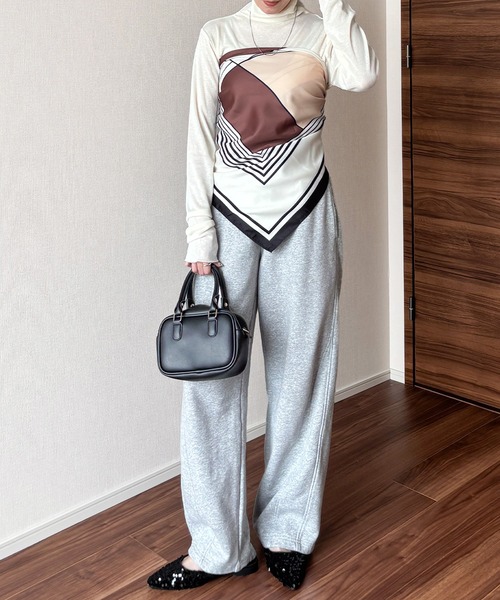 ISOOK(アイスー)の「【ISOOK / アイスー】シアーフライスタートルプルオーバー / シアートップス シアーカットソー シアーインナー ロンT 長袖 ボートネック レイヤード ZOZOTOWN限定(Tシャツ/カットソー・レディース・レッド/ネイビー/ホワイト・FREE)」の22枚目の写真