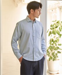 IKKA LOUNGE（イッカラウンジ）の「デニムライクスイスカラーシャツ【MonoMax × 小泉孝太郎】（シャツ/ブラウス）」
