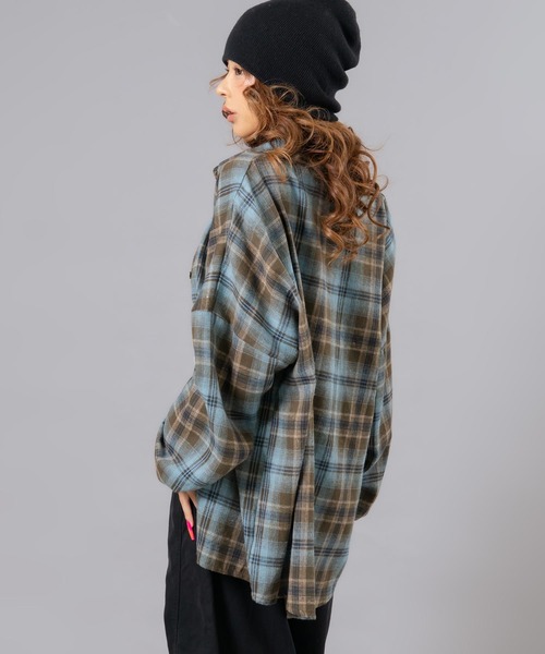ANAP（アナップ）の「フランネルチェックシャツ（シャツ/ブラウス・レディース・ブラウン/ピンク/ホワイト・F）」の21枚目の写真