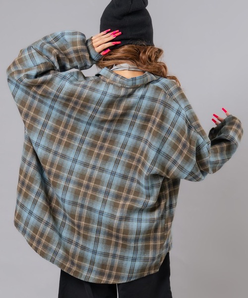 ANAP（アナップ）の「フランネルチェックシャツ（シャツ/ブラウス・レディース・ブラウン/ピンク/ホワイト・F）」の22枚目の写真
