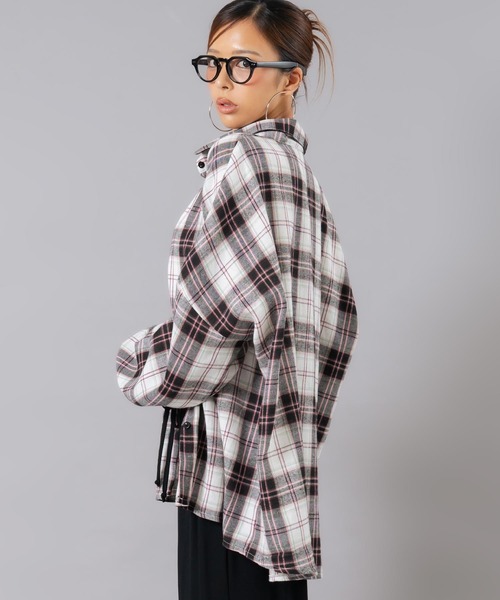ANAP（アナップ）の「フランネルチェックシャツ（シャツ/ブラウス・レディース・ブラウン/ピンク/ホワイト・F）」の13枚目の写真