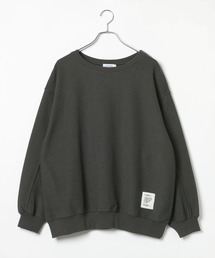 裏毛裏づかいロゴプルオーバー　1082146