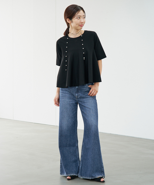 IENA(イエナ)の「upper hights/アッパーハイツ 別注 THE AUDREY デニムパンツ(デニムパンツ・レディース・ブルー/ブラック・26/22/23/24/25)」の7枚目の写真