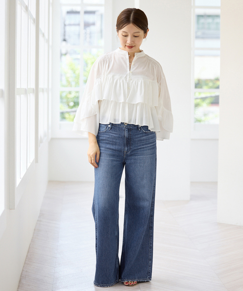 IENA(イエナ)の「upper hights/アッパーハイツ 別注 THE AUDREY デニムパンツ(デニムパンツ・レディース・ブルー/ブラック・26/22/23/24/25)」の8枚目の写真