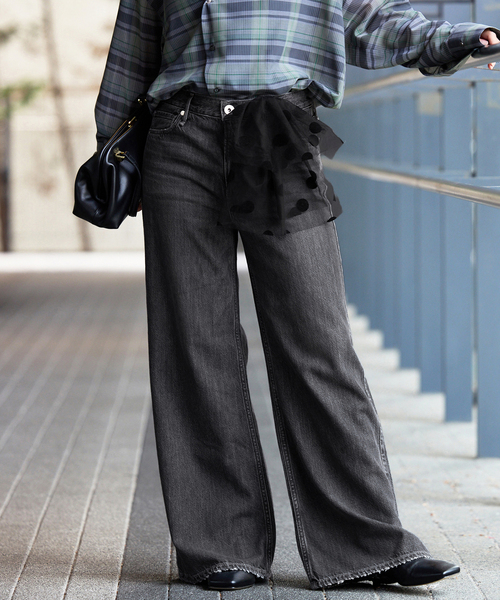 IENA(イエナ)の「upper hights/アッパーハイツ 別注 THE AUDREY デニムパンツ(デニムパンツ・レディース・ブルー/ブラック・26/22/23/24/25)」の13枚目の写真
