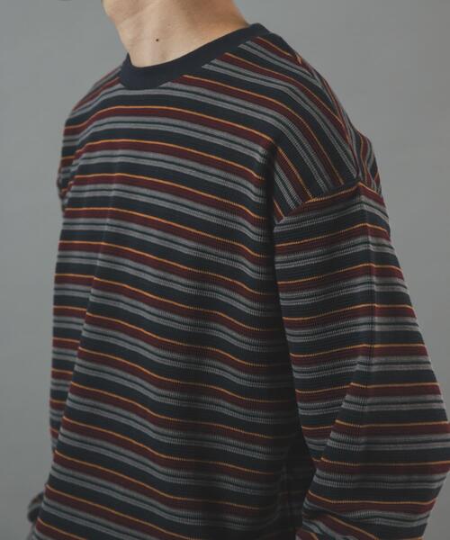 ITEMS URBANRESEARCH（アイテムズ アーバンリサーチ）の「ワッフルロングスリーブカットソー（Tシャツ/カットソー・メンズ・その他2/ホワイト/ブラック/その他1・MEDIUM/LARGE）」の4枚目の写真