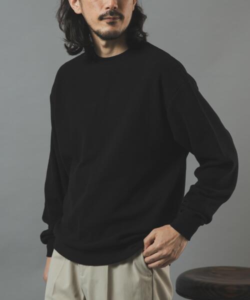 ITEMS URBANRESEARCH（アイテムズ アーバンリサーチ）の「ワッフルロングスリーブカットソー（Tシャツ/カットソー・メンズ・その他2/ホワイト/ブラック/その他1・MEDIUM/LARGE）」の3枚目の写真