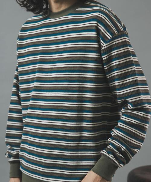 ITEMS URBANRESEARCH（アイテムズ アーバンリサーチ）の「ワッフルロングスリーブカットソー（Tシャツ/カットソー・メンズ・その他2/ホワイト/ブラック/その他1・MEDIUM/LARGE）」の17枚目の写真