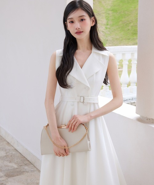 polaura(ポローラ)の「グレーストレンチドレスワンピース(ワンピース・レディース・グレー/ベージュ/オフホワイト/ブラウン・M/S)」の9枚目の写真