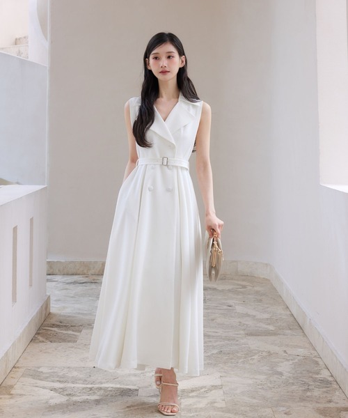 polaura(ポローラ)の「グレーストレンチドレスワンピース(ワンピース・レディース・グレー/ベージュ/オフホワイト/ブラウン・M/S)」の12枚目の写真
