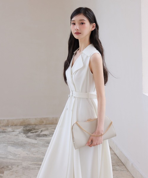 polaura(ポローラ)の「グレーストレンチドレスワンピース(ワンピース・レディース・グレー/ベージュ/オフホワイト/ブラウン・M/S)」の14枚目の写真