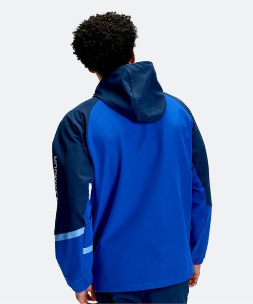 UNDER ARMOUR（アンダーアーマー）の「UAブラッシュドウーブン ジャケット（トレーニング/メンズ）（その他アウター・メンズ・ネイビー・2XL/XL/S/3XL/L/M）」の2枚目の写真