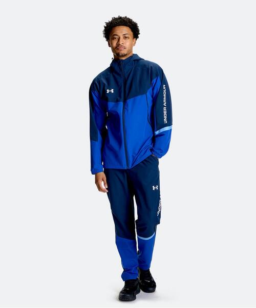 UNDER ARMOUR（アンダーアーマー）の「UAブラッシュドウーブン ジャケット（トレーニング/メンズ）（その他アウター・メンズ・ネイビー・2XL/XL/S/3XL/L/M）」の3枚目の写真