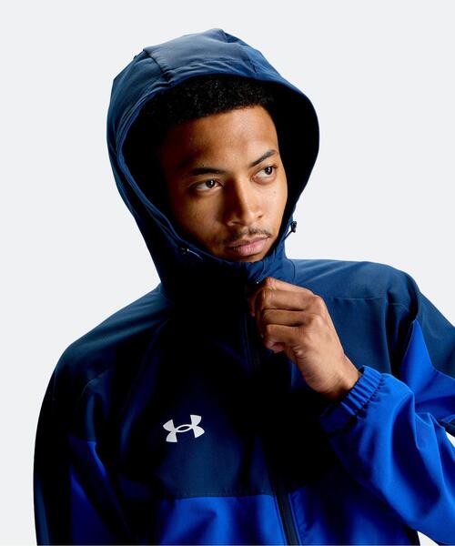 UNDER ARMOUR（アンダーアーマー）の「UAブラッシュドウーブン ジャケット（トレーニング/メンズ）（その他アウター・メンズ・ネイビー・2XL/XL/S/3XL/L/M）」の4枚目の写真
