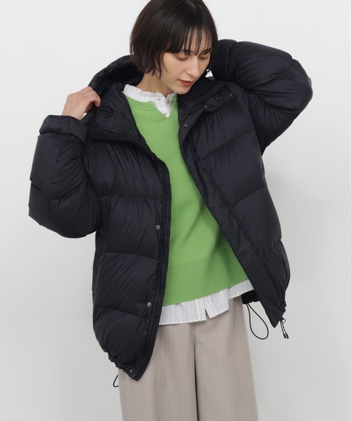 TAION(タイオン)の「◆【TAIONコラボ】マウンテンボリュームダウンジャケット(ブルゾン・レディース・ブラック・MEDIUM)」の1枚目の写真
