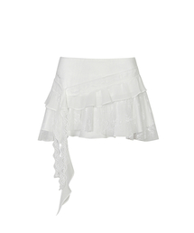 SWAN SKIRT white