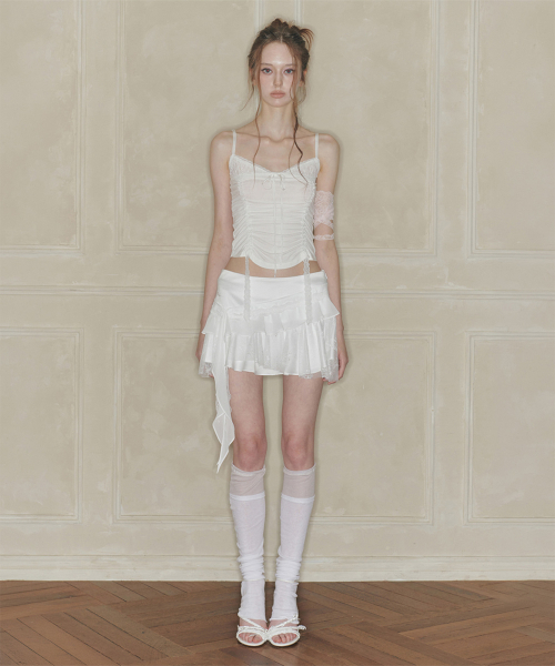 PAIN OR PLEASURE(ペインオアプレジャー)の「SWAN SKIRT white(スカート・レディース・その他・SMALL/MEDIUM)」の2枚目の写真