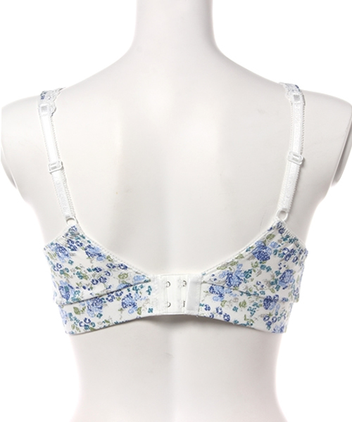 SweetMommy（スウィートマミー）の「日本製 小花柄ノンワイヤーブラジャー(授乳可能)（マタニティウェア/グッズ・レディース・レッド/ブルー/オレンジ/パープル/アクア/イエロー系その他/グレー系その他/ブルー系その他/ピンク/イエロー/ホワイト・L/M/LL/3L/X-LARGE/XX-LARGE）」の13枚目の写真