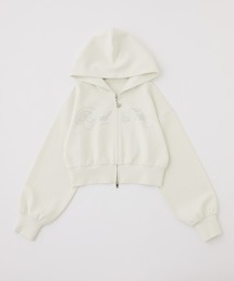 【セットアップ可能/パンツ別売り】キラキラビジューロゴパーカー