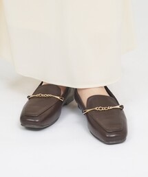 【販売店舗限定】バブーシュビットモカスクエアトゥローファー