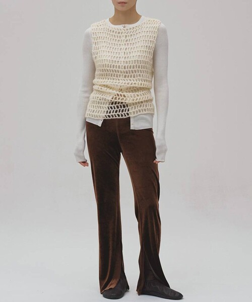 TODAYFUL（トゥデイフル）の「[TODAYFUL/トゥデイフル]Silkwool Knit Cardigan/シルクウール ニットカーディガン（カーディガン/ボレロ・レディース・ブラウン/グレー/ホワイト・FREE）」の7枚目の写真