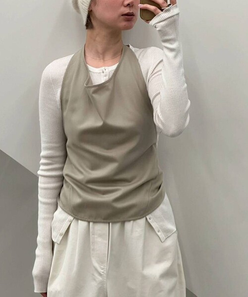 TODAYFUL（トゥデイフル）の「[TODAYFUL/トゥデイフル]Silkwool Knit Cardigan/シルクウール ニットカーディガン（カーディガン/ボレロ・レディース・ブラウン/グレー/ホワイト・FREE）」の11枚目の写真