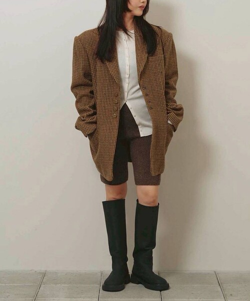 TODAYFUL（トゥデイフル）の「[TODAYFUL/トゥデイフル]Silkwool Knit Cardigan/シルクウール ニットカーディガン（カーディガン/ボレロ・レディース・ブラウン/グレー/ホワイト・FREE）」の12枚目の写真