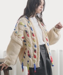 マルチネップニットカーディガン
