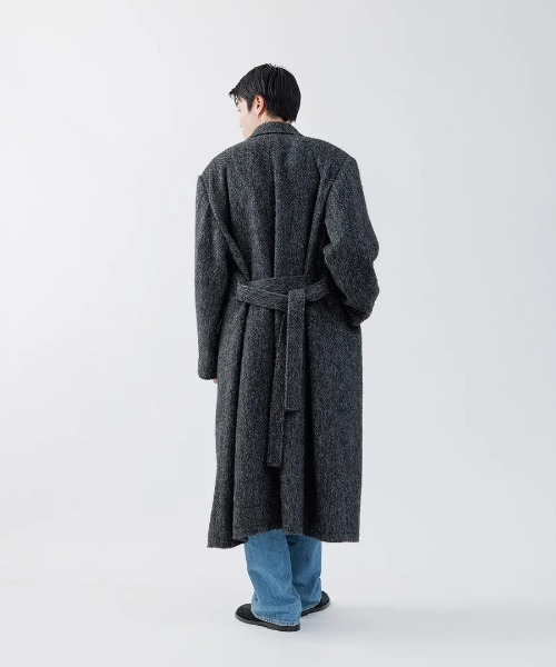 SUBLATIONS(サブレーションズ)の「【SUBLATIONS】GOTHAM CHESTER COAT .16(チェスターコート・メンズ・グレー/グレイッシュベージュ・2)」の6枚目の写真