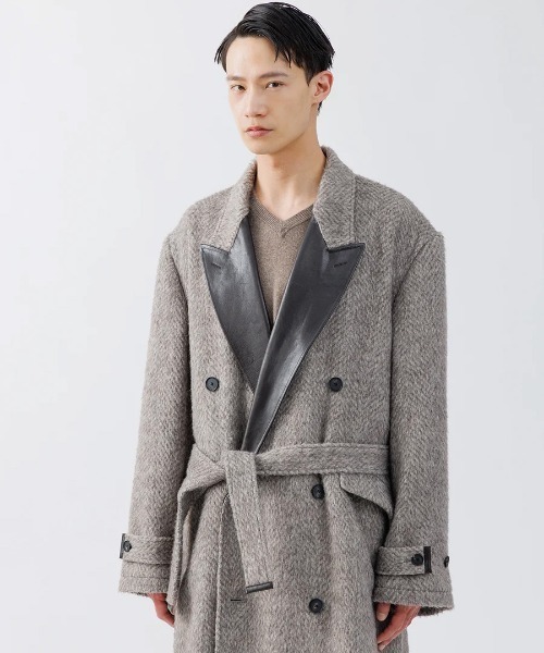 SUBLATIONS(サブレーションズ)の「【SUBLATIONS】GOTHAM CHESTER COAT .16(チェスターコート・メンズ・グレー/グレイッシュベージュ・2)」の14枚目の写真