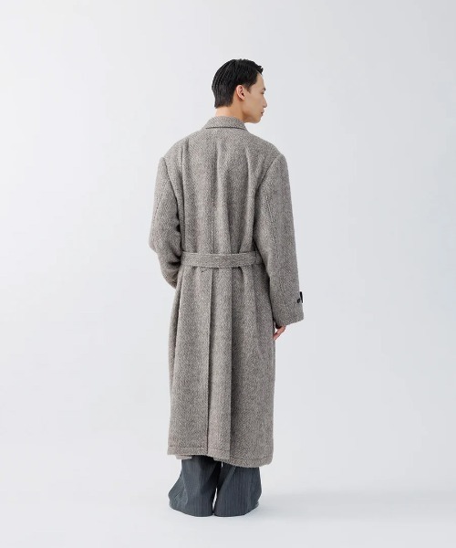 SUBLATIONS(サブレーションズ)の「【SUBLATIONS】GOTHAM CHESTER COAT .16(チェスターコート・メンズ・グレー/グレイッシュベージュ・2)」の13枚目の写真