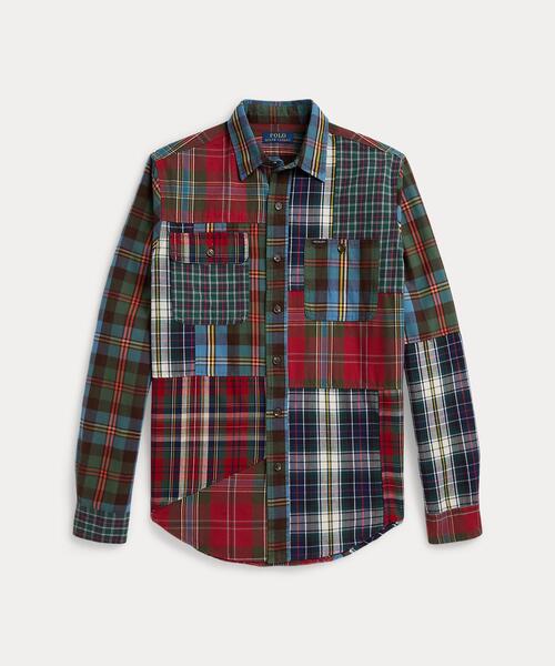 POLO RALPH LAUREN(ポロ ラルフ ローレン)の「クラシック フィット パッチワーク チェック オックスフォード シャツ(シャツ/ブラウス・メンズ・マルチ・L/M/S/XL/XS/XXL)」の2枚目の写真