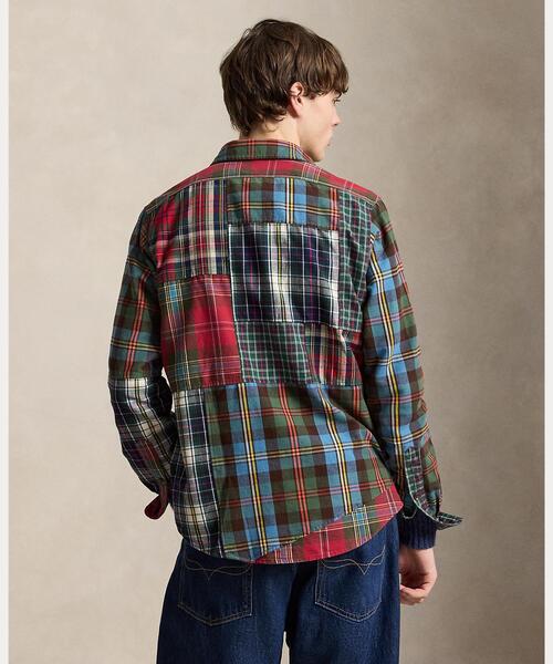 POLO RALPH LAUREN(ポロ ラルフ ローレン)の「クラシック フィット パッチワーク チェック オックスフォード シャツ(シャツ/ブラウス・メンズ・マルチ・L/M/S/XL/XS/XXL)」の4枚目の写真